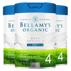【澳洲直邮】BELLAMY'S贝拉米白金版有机A2婴儿配方奶粉4段800g(2岁以上) 3/6罐装可选
